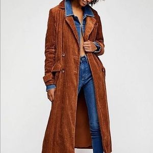 Free People Abbey Road corduroy duster